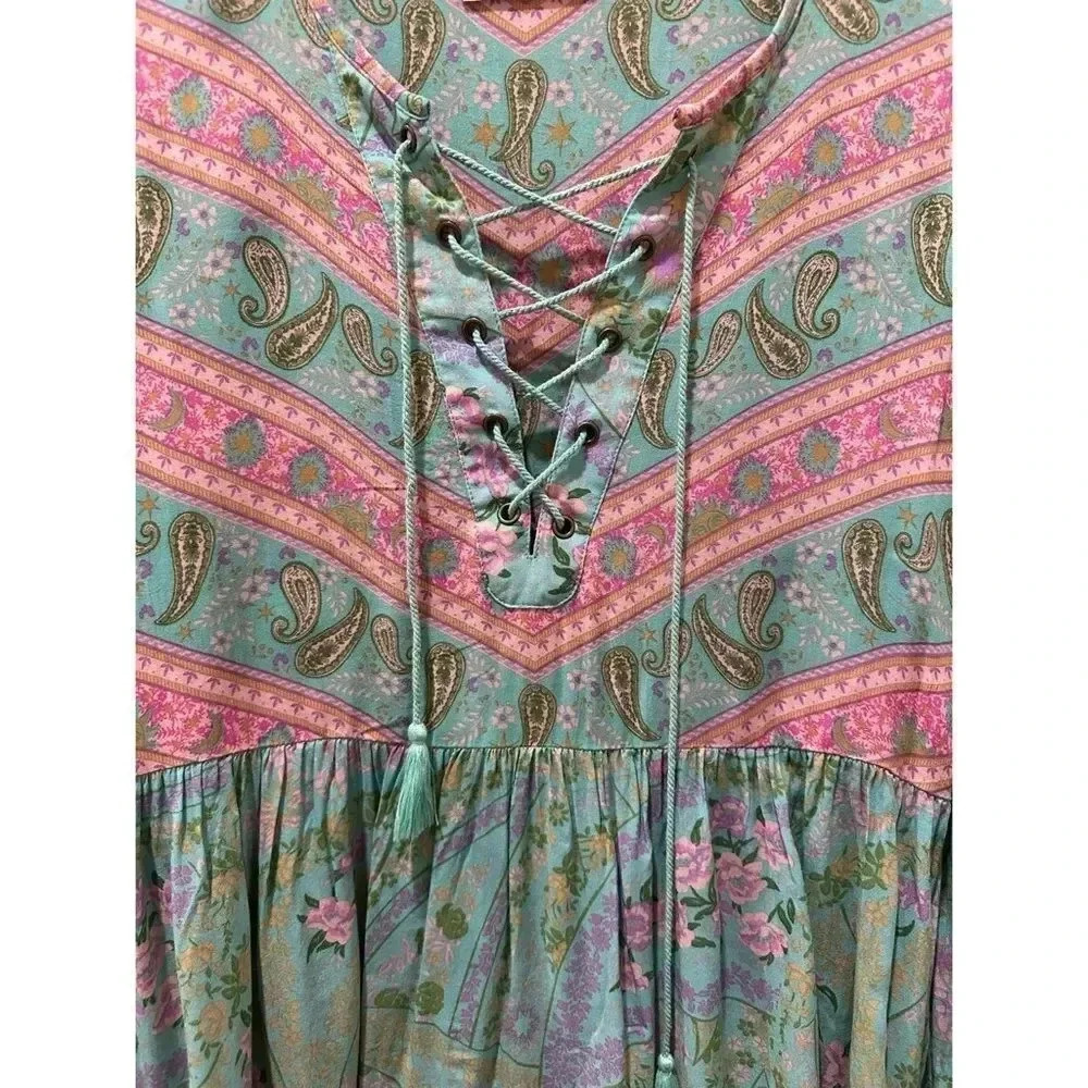 Spell & The Gypsy City Lights Blouse-Sage - Picture 5 of 12